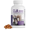 Bronson CLA 3000 Extra High Potency Υποστηρίζει Υγιεινή Διαχείριση βάρους Λεπτή μυϊκή μάζα μη-προσαρμοζόμενο Λινελαϊκό οξύ 120 Softgels
