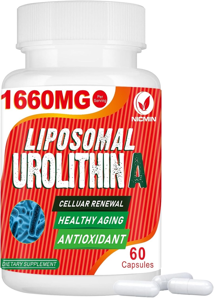 Λιποσωμική Ουρολιθίνη A 1660MG - Ουρολιθίνη Ένα συμπλήρωμα 60 κάψουλες
