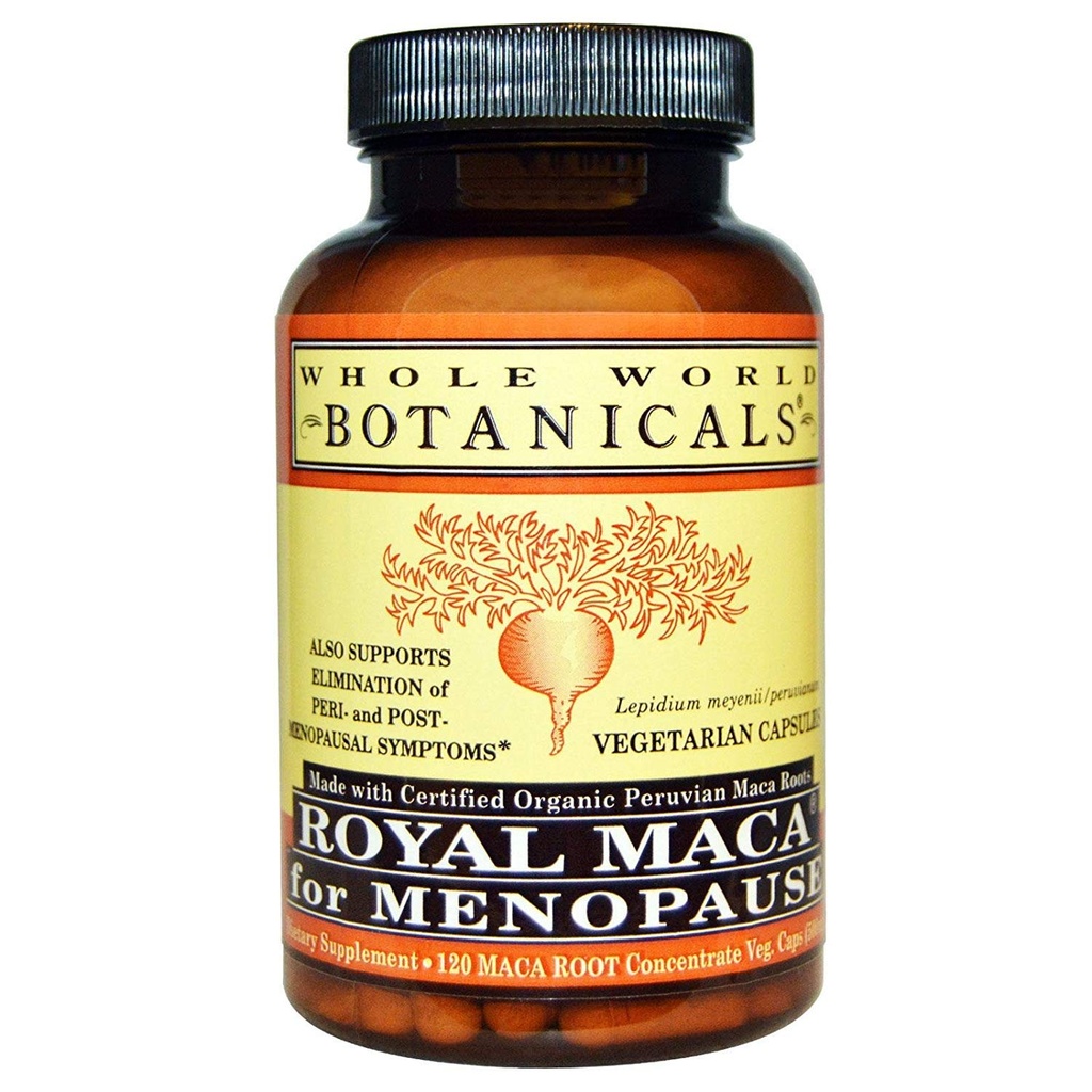 WHOLE DÜNYA BOTANICALS Royal Maca For Menopause, 120 CT