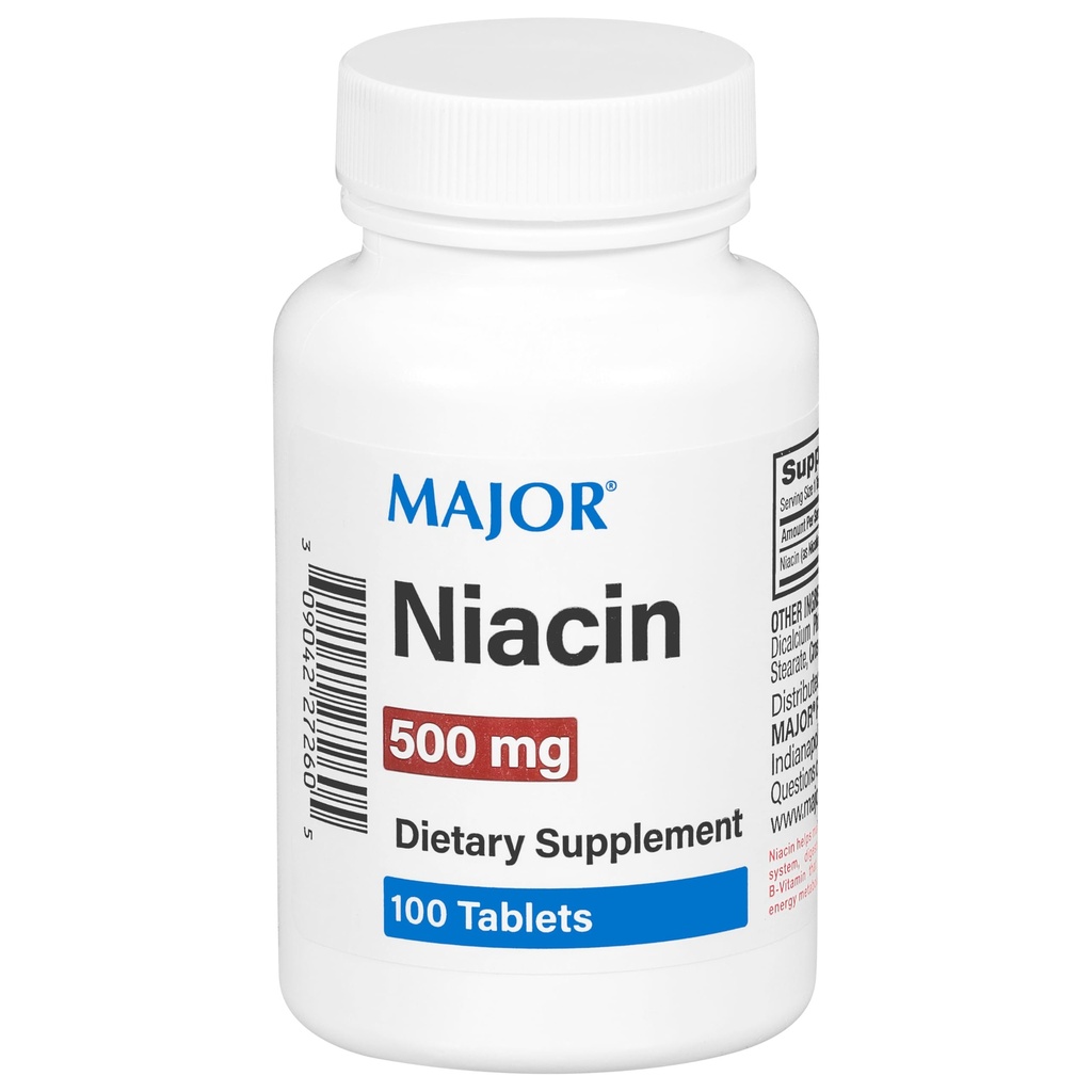 Binbaşı Niacin 500 mg - Diyet Supplement - 100 Tablet