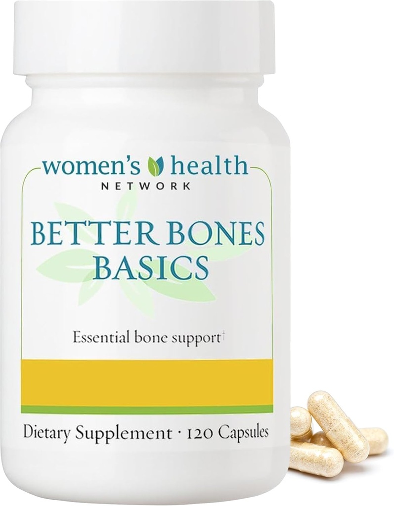Better Bones Basics by Women's Health Network - Ασβέστιο, Μαγνήσιο, Ψευδάργυρος, Βιταμίνη D, Βιταμίνη K, Μαγγάνιο, και Boron - 120 κάψουλες