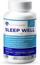 Sleep Well | Natural Sleep Aid Magnezyum Glycinate, Valerian Root ve Chamomile | Non-Habit Form | 60 Capsules - 30 Nights of Restful Sleep Aid Magnezyum