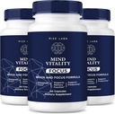 Laboratuarları Zihin Vitality Focus Brain Supplement, Mind Vitality to Boost Focus and Concentration & Escape Mid- Afternoon Fatigue, Mind Vitality Advanced Formula Yorumlar (180 Capsules) (Pazar 3)
