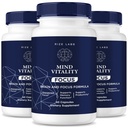 rize labs Mind Vitality Focus Brain Supplement, Mind Vitality to Boost Focus and Concentration & Αποφύγετε Mid-Afteron Fatigue, Mind Vitality Advanced Formula Reviews (180 Κάψουλες) (Pack of 3)
