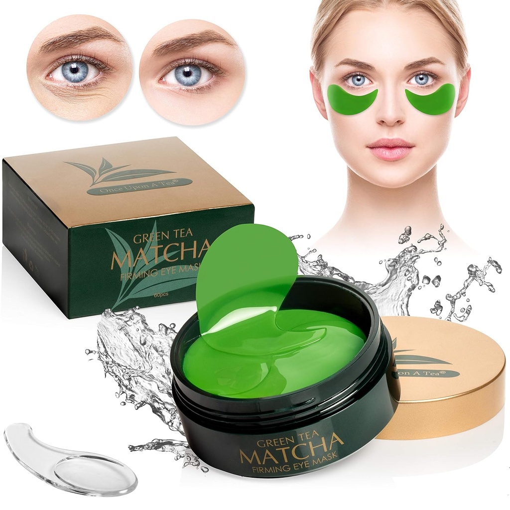 Green Tea Matcha Şirketing Eye Mask, 30 Pairs Collagen Patches For Fine Lines, Wrinkles, Under Eye Bag & Puffy Eyes Treatment, Face Gel Pads That Reduce The Belirtileri Of Aging