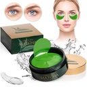 Green Tea Matcha Şirketing Eye Mask, 30 Pairs Collagen Patches For Fine Lines, Wrinkles, Under Eye Bag & Puffy Eyes Treatment, Face Gel Pads That Reduce The Belirtileri Of Aging