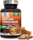 Βιολογική Ceylon Cinnamon Συμπλήρωμα 1800mg - Πιστοποιημένα Βιολογικά χάπια σκόνης Ceylon Cinnamon - Ενέργεια & Καρδιά Υποστήριξη για γυναίκες & άνδρες, Εμφιαλωμένο στις ΗΠΑ, Αντιοξειδωτικό, Χωρίς γλουτένη, Μη ΓΤΟ - 120 κάψουλες