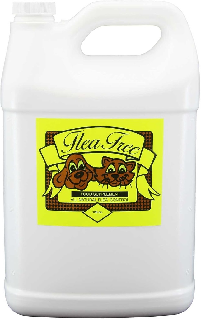 Flea-Free Pure Organic Food Supplement ve Natural Pet Products , 128 Ounce