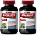Asparagus genç atış kapsülleri - ASPARAGUS 600 MG - YOUNG SHOOTS EXTRACT - asparagus kök ekstrak - antioksidan formül kapsüller, asparagus ekstra kapsüller organik, su hapları - 2 Bot 120 Capsules