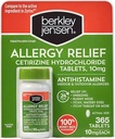 Berkley jensen 24 Saat Alerjisi (365 Ülke), 10 mg Cetirizine Anti Antihistamin - Kapalı ve Açık Tüm Enerjiler için Hızlı Anti-Sw Tabletler, Zyrtec ile Karşılaştırma