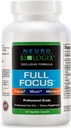 Full FocusTM 120 Capsules - Optimal Cognition, Beyin Focus ve Memory için Kapsamlı Beyin Tamamlayıcısı - Gelişmiş Mood, Relaxation, Dopamine Balance ve More More More