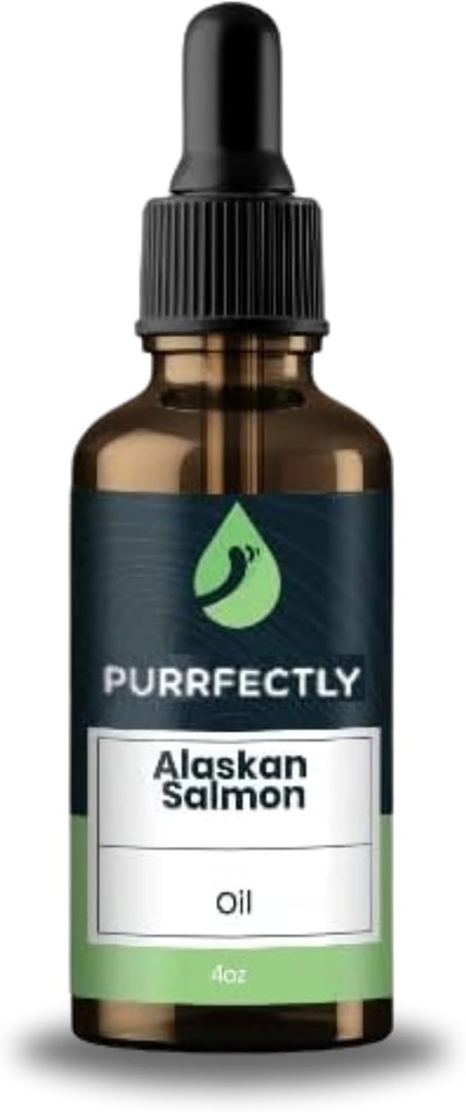 PURRFECTLY Omega-3 Kediler için Balık Yağı | Premium Senior Meeting | Kalp, Immune, Coat & Joint Health | Advanced Alaskan Salmon Oil for Aging Cats | Omega 3, 6 & 9 EPA & DHA (4 Fl Oz)
