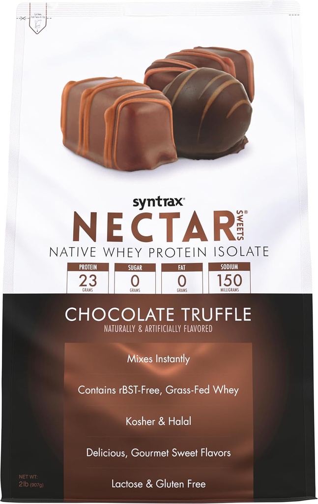 Syntrax Beslenme Nectar Sweets,% 100 Whey Isolate protein Toz, Chocolate Truffle, 2 lbs