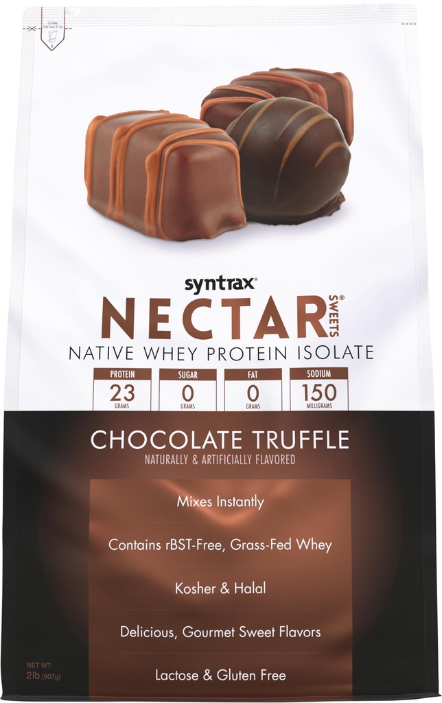Syntrax Beslenme Nectar Sweets,% 100 Whey Isolate protein Toz, Chocolate Truffle, 2 lbs