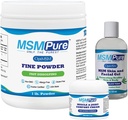 KALA SA MSMPure Start Sche with MSM Fine Toz 1lb, MSM Kas & Ortak Krem 2oz ve MSM Gel, Organik Aloe 8oz 8oz