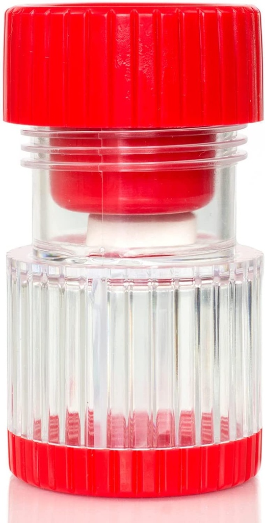 HealthSmart Pill Crusher και Grinder, Συντρίβει Βιταμίνες και δισκία, συγκρατεί έως και 2 χάπια, με εργονομικά Grips, κόκκινο