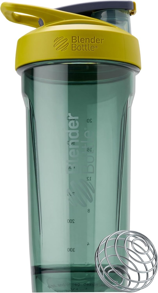 MAKBottle Sport Shaker Şişe, Wiresk, 28-Ounce, Sarı – sporcular ve Fitness Enthusiasts için Protein Shakes & Hydration, Easy Mix, Dayanıklı & Hafif, Lockable Lid