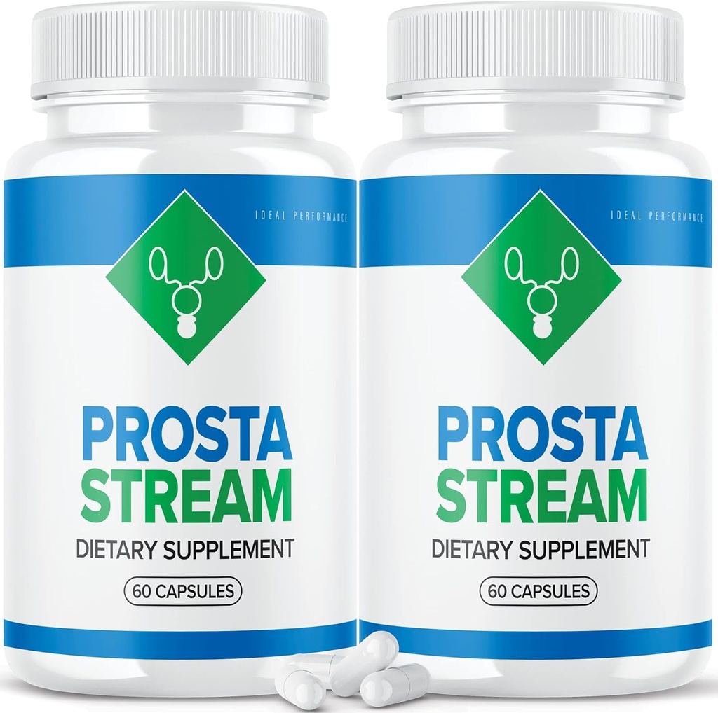 İdeal Performans (2 Pack) Prosta Stream Prostate Supplement Prostastream Pills (120 Capsules)