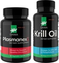 Daiwa Plazmanex 1 - Kan Circulation Supplement + Daiwa Krill Oil - Omega 3 Krill Oil Capsules