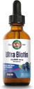 KAL Ultra Biotin 10000mcg DropIns, σταγόνες υγρής βιοτίνης, συμπλήρωμα ανάπτυξης μαλλιών, υψηλής ισχύος βιταμίνη B7, υγιή μαλλιά, δέρμα, νύχια και την υποστήριξη της ενέργειας, φυσικό μικτή γεύση μούρου, περίπου 59 Serv, 2oz