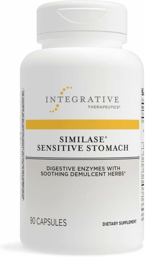 Bütünleştirici Tedaviler Similase Hassas Stomach - Hassas Stomachs* - Süt-Free & Vegan - 90 Capsules (45 Hizmet)