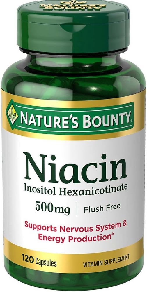 Nature's Bounty Niacin 500 mg καψάκια 120 ea ( Συσκευασία των 2)