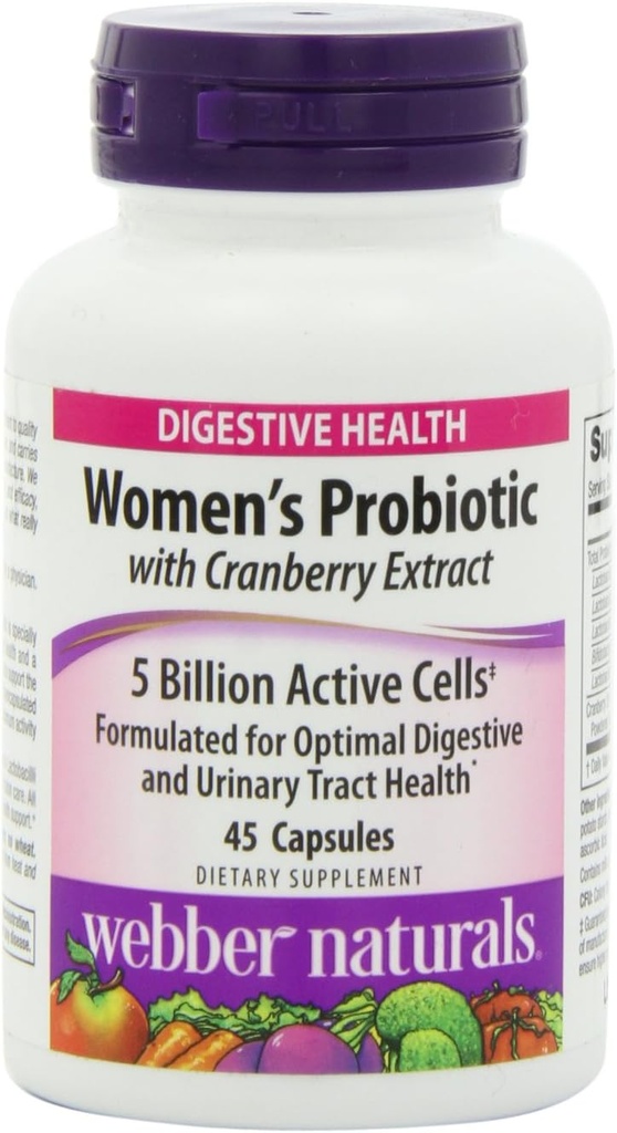 Webber Naturals Women's Probiyotik Capsules, 45 Count