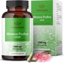 HERBAMAMA Mimosa Pudica Κάψουλες σπόρων - 1000mg Mimosa Pudica Pudica Extract σκόνη για Digestive Cleanse & Detox - Vegan, συμπλήρωμα υποστήριξης μη ΓΤΟ, 100 Caps