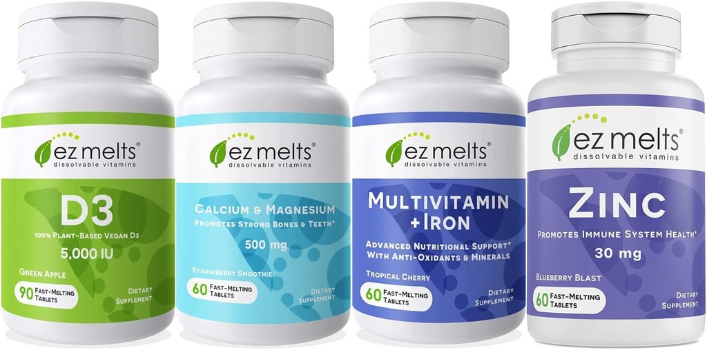 EZ Melts Essential Men's Health Sche, Sugar-Free, 1-3-Month Supply