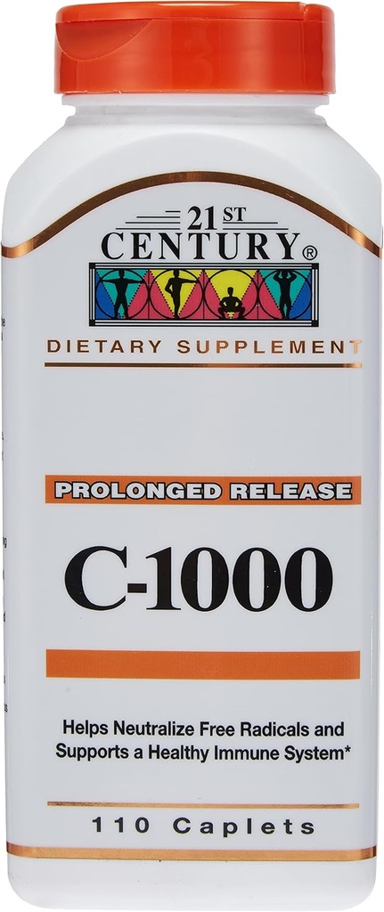 21. Yüzyıl C-1000 Prolonged Release Vitamin Supplement, 110 Tablet
