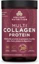 Ancient Nutrition Hydrolyzed Collagen Peptides Powder, Άγευστα Multi Collagen Powder Packets για γυναίκες και άνδρες με βιταμίνη C, 24 σέρβις, υποστηρίζει το δέρμα και τα νύχια, Gut Health