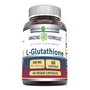 Amazing Formulas L-Glutathione Supplement | 500 Mg Per | Veggie Capsules | Non-GMO | Gluten Free | Made in USA (1 Pack | 60 Count)