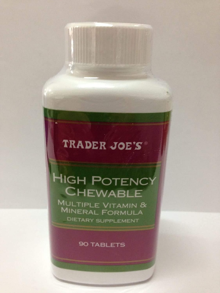 Trader Joe'nun Yüksek Potency Chewable, 90 Tablet
