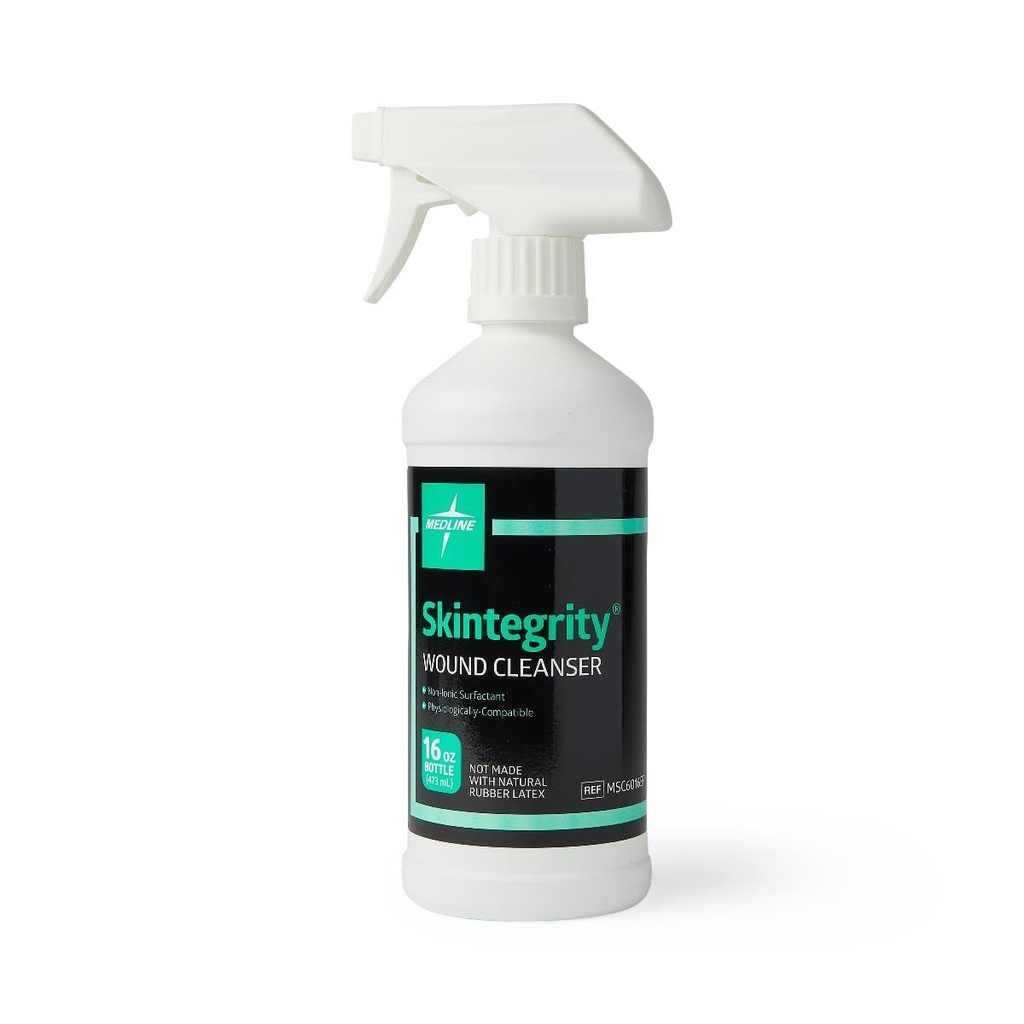 Medline Skintegrity Yara Cleanser ( 1), 16 cüppe, yara temizliği için, debridal, proteini ortadan kaldırmak, baskı yaralanmalarını, enfekte yaraları kaldırmak için sprey mi ayarlanabilir
