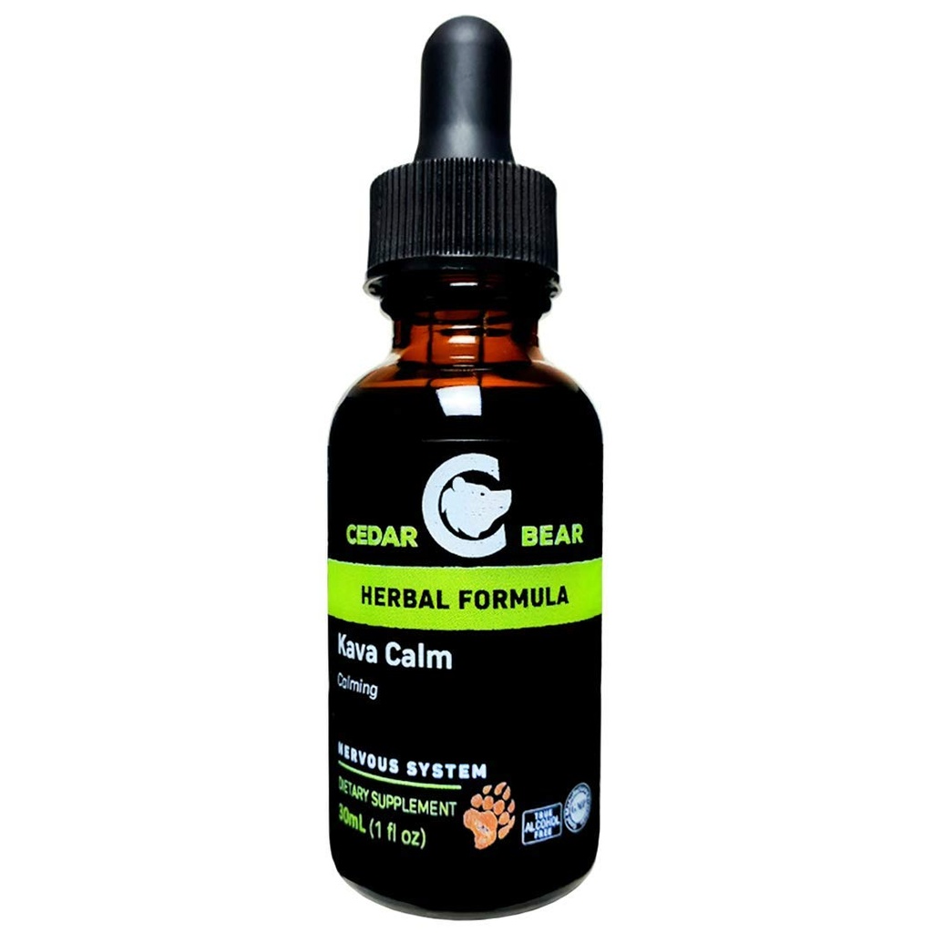 Cedar Bear Kava Calm, Central Nervous ve Digestive Systems 1 FL Oz