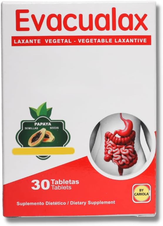 Senna Laxative Tabletler - Senna Leaf, Prune & Papaya Tohumu - Constipation Relief, Digestive Support, Postpartum & Travel - 30 Tabletler