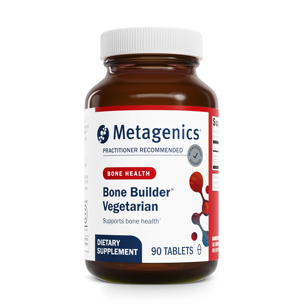 Metagenics Bone Builder Vegetarian - Bone Building Supplement* - Bone Health With Magnezyum & Food - Vegetarian Mineral Desteği * - Erkekler ve Kadınlar için - 90 Hizmet