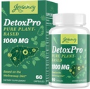1000 MG Gentle Detox Cleanse, High-Potent, Gut Cleanse & Detox Capsules for Women & Men, Natural Detoxification, Colon, Liver, Antioksi & Digestive Support, 60 Capsules
