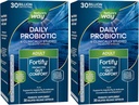 Nature's Way Fortify Daily Probiyotik + Prebiyotik for Men and Women, 30 milyar Live Cultures, Digestive and Immune Health Support* Supplement, 30 Capsules (Pack of 2)