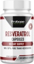 Yüksek Potency Resveratrol Capsules 98 Percent Trans Resveratrol Antioksi ve Sağlıklı Ağlama 90 Günü Supply 180 Capsules