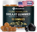 Shilajit Gummies - Sugar-Free Himalaya Organik Supplement | 600 mg Shilajit, Energy & Wellness için 90 Gummies