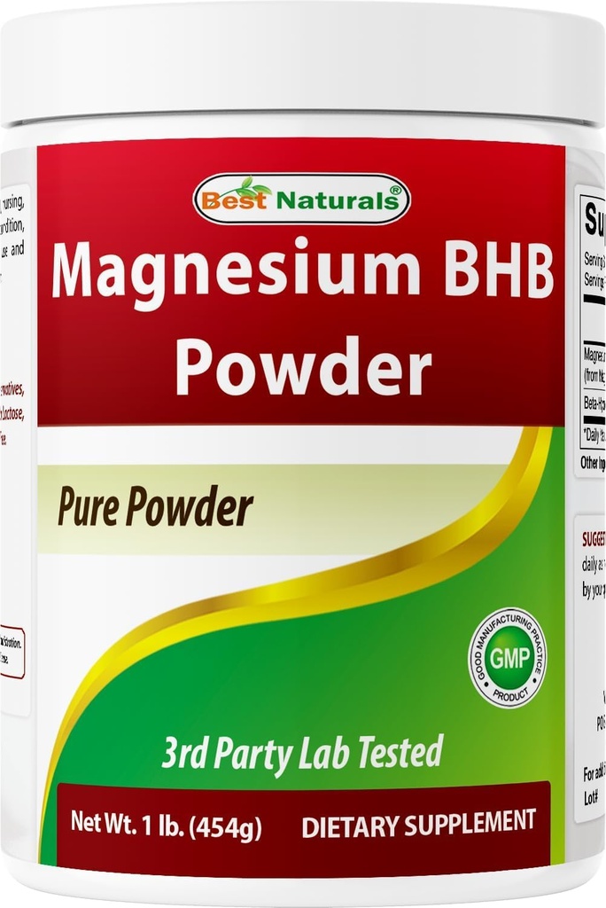 En İyi Doğallar Magnezyum BHB Toz 1 Lb