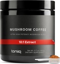 Mushroom Coffee - Ultra High Potency 10:1 Mekanik - Kolombiyalı Sourced Beans 10 Mushroom Mix, Lion's Mane & Cordyceps - Rich & Fonksiyonel Kahve Alternatif - Üçüncü bölüm Lab Test Edildi