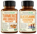 Turmeric Supplement ve Ginger Root Joint Support Supplement & Glucosamine Chondroitin MSM ve Turmeric Supplement