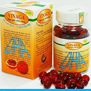 Lot 4 Kutu - Gac Oil DHA - Momordica Cochinensis Oil - Dau Gac 400 Capsules