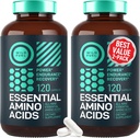 WILD FUEL Essential Platinum Acids Supplement for Women and Men - All 9 BCAAs replica Complex for Power and Recovery - EAA Lysine, Tryptophan, Isoleucine - 2 Pack 240 Vegan