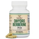Συμπλήρωμα διυδροβερβερίνης 100mg, 60 κάψουλες (Patented GlucoVantage Super Berberine, μπορεί να είναι 5X Πιο αποτελεσματική από βερβερίνη με λιγότερες παρενέργειες) Τρίτο μέρος δοκιμαστεί, Vegan Ασφαλής με διπλό ξύλο