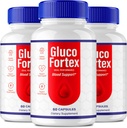 Gluco Fortex Capsules, GlucoFortex Support Supplement Pills - maksimum Güçlü, Gluco Fortex Health & Wellness Tüm Doğal Formula, Resmi GlucoFortex Health Capsules Yorumları (3 Paket)