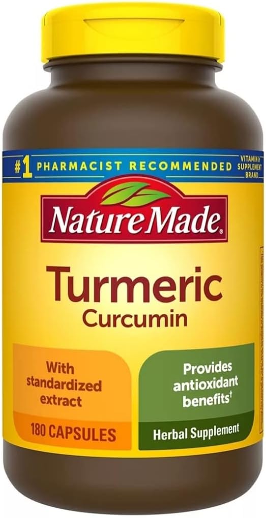 Doğa Made Turmeric Curcumin 500 miligram. Capsules (Antioxy) Değer Boyutu 180 Ct